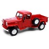 1947 Jeep Willys Pickup Truck Red "NEX Models" Series 1/24 Diecast Model Car by Welly - 2 of 3