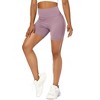 Biker Shorts Women 6" Tummy Control Workout Shorts Women with Pockets High Waisted Yoga Running Gym Spandex Compression - 4 of 4