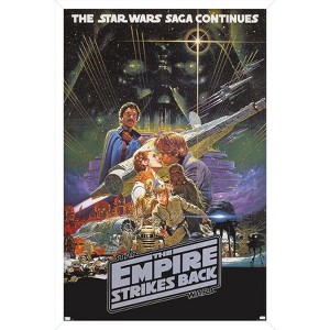 Trends International Star Wars: The Empire Strikes Back - Kiss One Sheet Framed Wall Poster Prints - 1 of 4