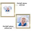 Americanflat 12" x 12" Picture Frame with Mat - Round & Heart Designs - Stylish Decor for Living Rooms, Dorms, Offices & More - 4 of 4
