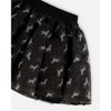 Deux par Deux Girl Organza and Mesh Skirt Black with Unicorn Print - 4 of 4