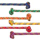 Champion Sports Braided Nylon Jump Rope, Assorted Colors, 8' Length, Pack of 6