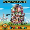 Super Mario Brothers Backpack, 16 Nintendo School Bag Featuring a Big Face Mario, Blue & Red - 4 of 4