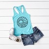 Simply Sage Market Women's Lake Like Circle Racerback Tank - 3 of 4