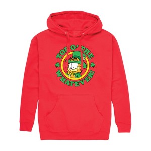 Men's - Garfield - Top O' The Whatever St. Patrick's Day Graphic Fleece Pullover Hoodie - 1 of 4