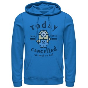 Men's Despicable Me Minion Today Cancelled Pull Over Hoodie - 1 of 3