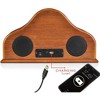 Pyle 2-in-1 Retro Vintage Style Clock & Bluetooth Stereo Speaker System with Dual Speakers, USB Charging, and Wireless Audio Streaming – PVNTLCL41BT - 3 of 4