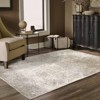 Nirvan Industrial Abstract Indoor Area Rug Ivory/Gray - Captiv8e Designs - 2 of 4