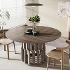 Tribesigns 47.24 Inches Modern Wooden Round Dining Table - 2 of 4