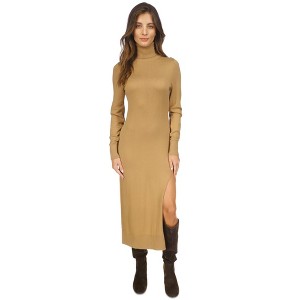 Michael Kors Womens Turtleneck Slit Sweater Dress - 1 of 1