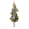 Italian Ornaments 6.5 Inch Cora In Gold Ruffled Skirt Diva Shopping Ladies Style 5Th Avenue Tree Ornaments - image 2 of 3