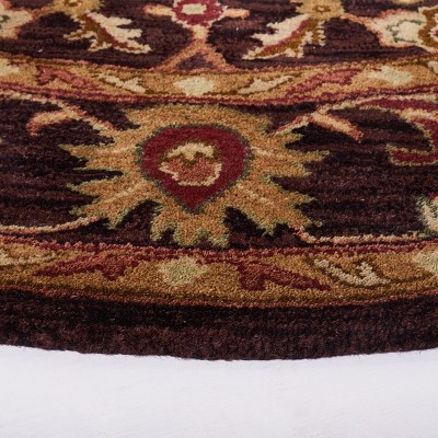 Ivory Elegance Hand-Tufted Wool Oval Rug, 54"x6"