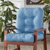 Kensington Garden 21"x21" Outdoor Seat and Back Chair Cushion - 2 of 4