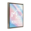 Stupell Industries Pastel Ten More Minutes Gamer Floating Frame Canvas Art - 2 of 4