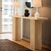 Hommoo Modern Console Table with Crossed Legs Beige - 4 of 4