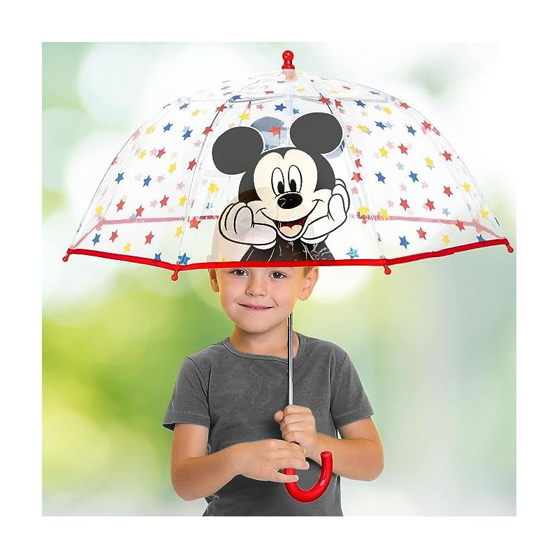Mickey Mouse Kids Clear Bubble Umbrella- Ages 3-10, 2 of 3