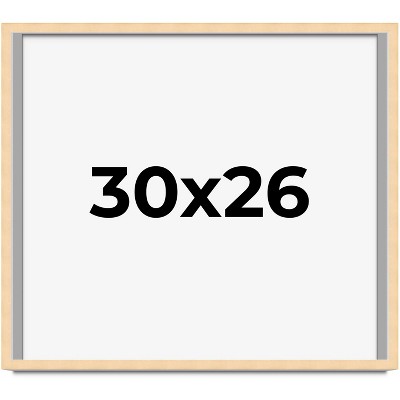 PosterPalooza | 30x26 Wood Frame with UV Acrylic, 6 Finishes: Black, White, Bronze, Silver, Wood, Mahogany