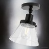 Urban Ambiance Luxury Modern Farmhouse Indoor Ceiling Light,  10''H x 8"W x 8''D,  Matte Black Finish, UHP4661 - 3 of 4
