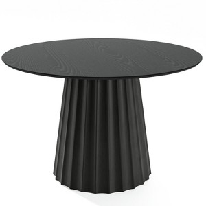 Dovelina Round Dining Table Mid-Century Dining Room Table with Designer Table Base - 1 of 4