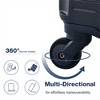 BEAFUP Set of 3  Luggage Sets ABS Lightweight Suitcase with Two Hooks, Spinner Wheels, TSA Lock, (20/24/28) - 4 of 4
