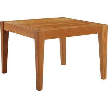 Modway Northlake Outdoor Patio Premium Grade A Teak Wood Side Table - Natural