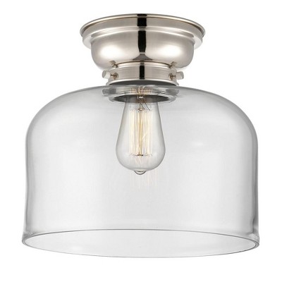 Bell - 1 Light Flush Mount In Industrial Style-9.4 Inches Tall and 12 Inches Wide