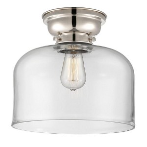 Bell - 1 Light Flush Mount In Industrial Style-9.4 Inches Tall and 12 Inches Wide - 1 of 1