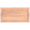 vidaXL Table Top Light Brown 31.5"x15.7"x(0.8"-1.6") Treated Solid Wood Oak - 4 of 4