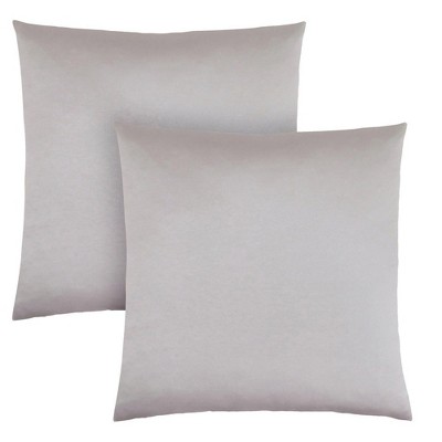 DSVIMOY Support Pillow Decorative Throw Pillow Set with Satin Finish for Sofa or Bed Use, Silver, 17"*17"*3"