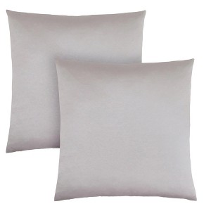 DSVIMOY Support Pillow Decorative Throw Pillow Set with Satin Finish for Sofa or Bed Use, Silver, 17"*17"*3" - 1 of 4