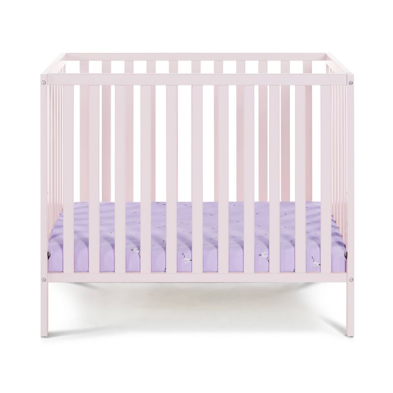 Suite Bebe Palmer 3-in-1 Convertible Mini Crib with Mattress Pad - Pastel Pink, 1 of 8