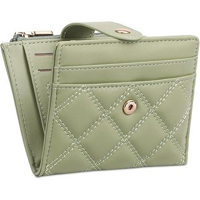 BEAFUP Small Wallets Women,PU Leather Bifold RFID Blocking Card Holder With Zipper Coin Pocket for Women