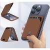 Nakedcellphone Flip Wallet RFID Credit Card ID Holder and Stand for iPhone (Compatible with MagSafe Case) - Holds 5 Cards - 2 of 4