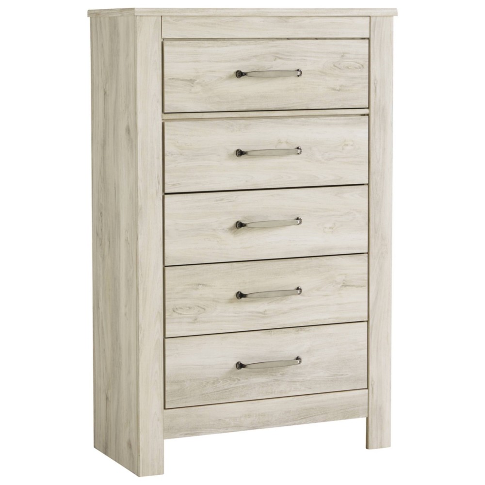 Photos - Dresser / Chests of Drawers Ashley Bellaby 5 Drawer Chest White - Signature Design by 