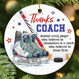 Hockey Coach Ornament 2025 - Coaches Christmas Ornaments for Men and Women - Ice Hockey Coach Gifts - 1 of 4