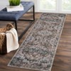 Indoor Vintage Floral Print Living Room Bedroom Area Rugs, Low Pile Non Slip Floor Carpet for Dining Room Office - 2 of 4