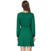 Women's Cross V-Neck Wrap Ruffle Party Mini Dress - 3 of 4