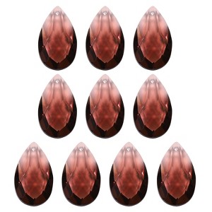 Unique Bargains Crystal Pendants Teardrop Beads for DIY Lamp Arts Crafts Decoration 10 Pcs - 1 of 4