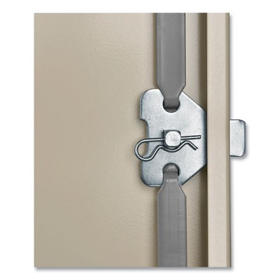 Light Gray Lockable Steel Office Cabinet with Adjustable Shelving