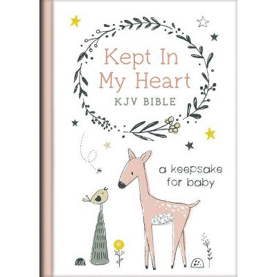 Kept in My Heart KJV Bible [Coral Woodland] - by  Compiled by Barbour Staff (Hardcover)