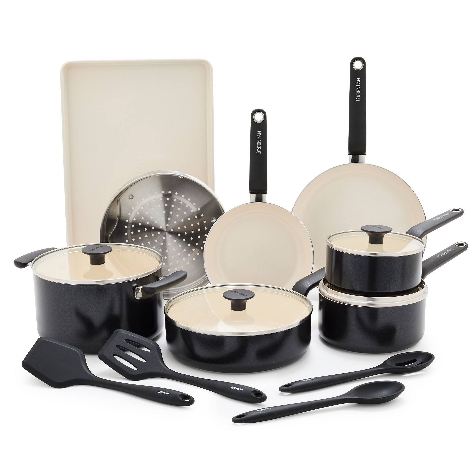 GreenPan Rio Advanced 16pc Ceramic Nonstick Cookware Set