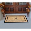 A1HC Natural Coir and Rubber Backing Monogrammed Door Mat, Anti-Shed Entry Doormat - 3 of 4
