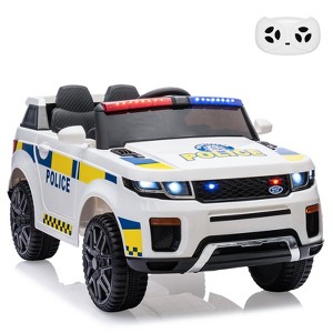 Jojoka 12V Ride on Truck Car for Kids with Remote Control, Megaphone, Flashing Light, Handle, Spring Suspension, Music - 1 of 4