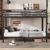 DOMETOUR Metal Queen over Queen Bunk Bed for Teens and Adults,Space-Saving/Noise Reduced/No Box Spring Needed, Black - 2 of 4