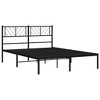 vidaXL Metal Bed Frame with Headboard Black 53.1 in.x74.8 in. - 4 of 4