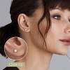 GILDED Lab-Grown Diamond Stud Earrings in 925 Sterling Silver Studs and 14KT Gold Plated Over Sterling Silver - 3 of 4