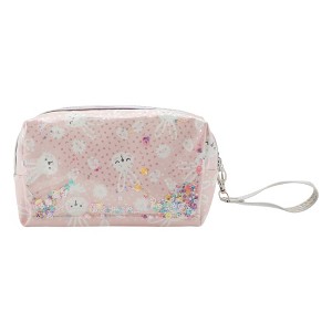 Unique Bargains Women's Portable Rabbit Sequin Makeup Bag 1 Pc - 1 of 3