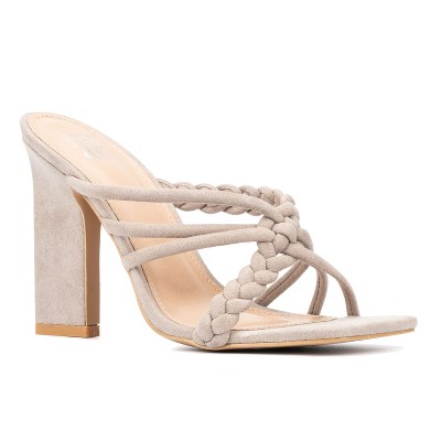 New York & Company Dalia Women's  Braided Strap Heeled Sandal