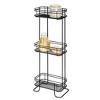 iDESIGN 3 Tier Bathroom Basket Stand Freestanding Organizer Shelves Bathroom Storage Organizer - 2 of 4