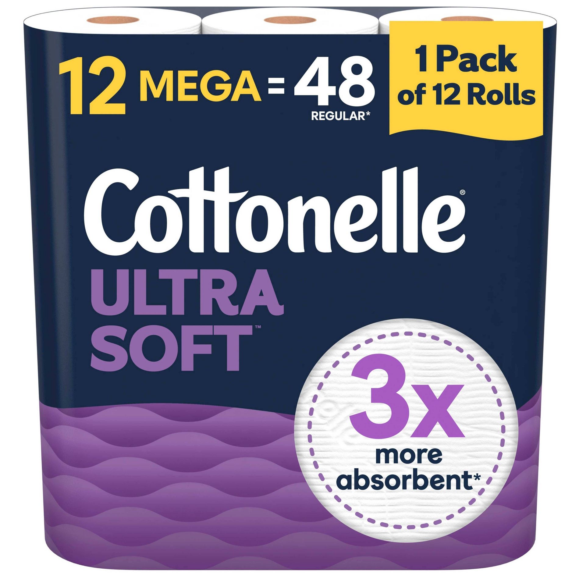 Cottonelle Ultra Soft Toilet Paper - 12 Mega Rolls